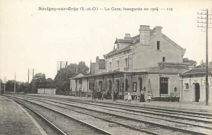 CPA FRANCE 91 " Savigny sur Orge, La gare "