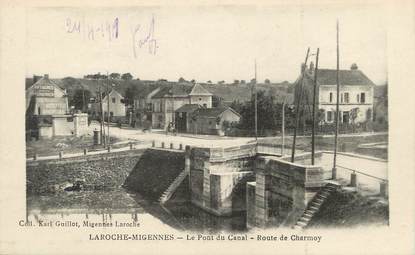 / CPA FRANCE 89 "Laroche Migennes, Le pont du Canal, route de Charmoy"