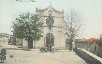 CPA FRANCE 42 " Violay, L'église "