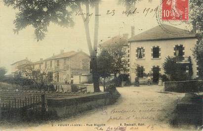 CPA FRANCE 42 " Vougy, Rue Bigotte"