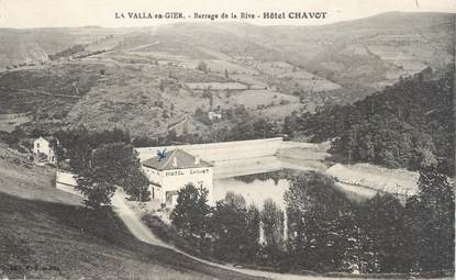CPA FRANCE 42 " La Valla en Gier, Barrage de la rive, Hôtel Chavot"