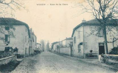 CPA FRANCE 42 " Vougy, Rue de la Gare"