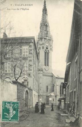 CPA FRANCE 42 " Valfleury, La vue de l'église"