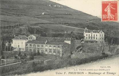 CPA FRANCE 42 " La Terrasse sur Dorlay, Usine F. Prud'hon"