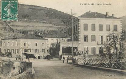 CPA FRANCE 42 " La Terrasse sur Dorlay, Hôtel Lacombe"