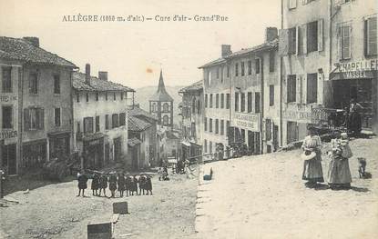 CPA FRANCE 43 " Allègre, Grande Rue"