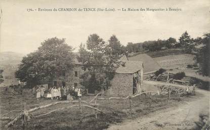 CPA FRANCE 43 " Environs du Chambon de Tence, La Maison des Marguerites à Beaujeu"