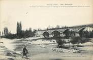 43 Haute Loire CPA FRANCE 43 " Brioude, Le viaduc sur l'Allier et un coin du barrage"