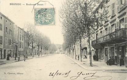 CPA FRANCE 43 " Brioude, Le Boulevard Desaix"