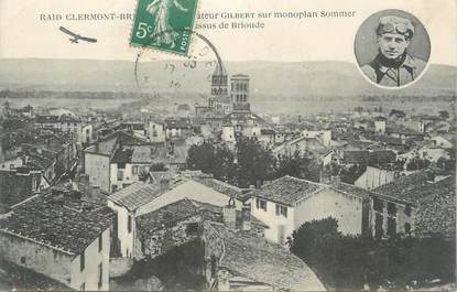 CPA FRANCE 43 " Brioude, Aviateur Gilbert sur Monoplan Sommer"