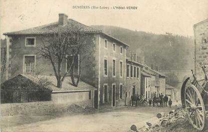 CPA FRANCE 43 " Dunières, L'Hôtel Verov"