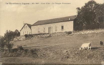 CPA FRANCE 43 " Le Chambon sur Lignon, Le temple protestant"
