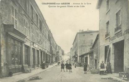 CPA FRANCE 43 " Craponne sur Arzon, Quartier des Grands Hôtels et des Cafés"