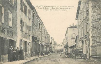 CPA FRANCE 43 " Craponne sur Arzon, Boulevard du Nord, Route de Boën au Puy"