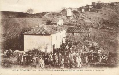 CPA FRANCE 43 " Chastel, La foire du 08 décembre"