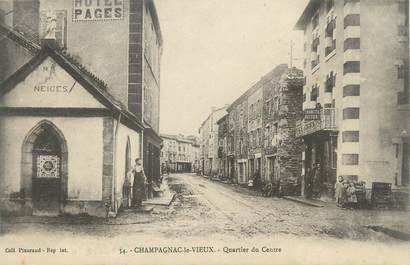 CPA FRANCE 43 " Champagnac le Vieux, Quartier du centre"
