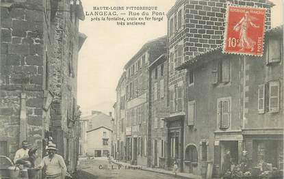 CPA FRANCE 43 "Langéac, Rue du Pont'