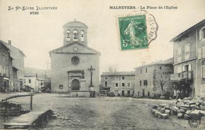 CPA FRANCE 43 "Malrevers, La Place de l'Eglise"