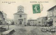 43 Haute Loire CPA FRANCE 43 "Malrevers, La Place de l'Eglise"