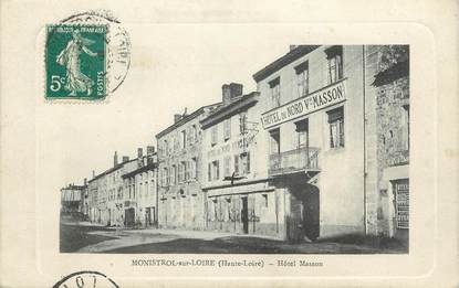 CPA FRANCE 43 "Monistrol sur Loire, Hôtel Masson"