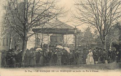 CPA FRANCE 43 " Le Puy en Velay, Le kiosque de la musique au Jardin du Fer à Cheval"