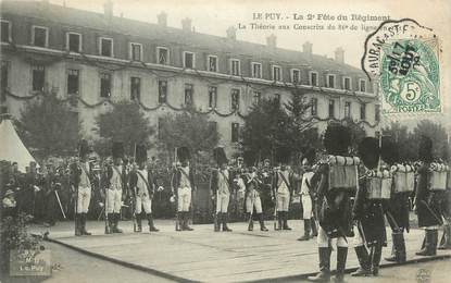 CPA FRANCE 43 " Le Puy en Velay, La 2ème fête du régiment , la théorie aux conscrits du 86ème de ligne"