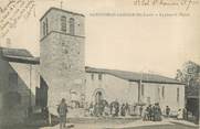 43 Haute Loire CPA FRANCE 43 " St Romain Lachalm, La Place de l'Eglise"