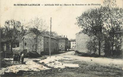 CPA FRANCE 43 " St Romain Lachalm, Route de Semène et de Firminy"