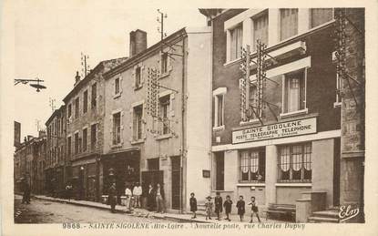 CPA FRANCE 43 " Ste Sigolène , La nouvelle Poste Rue Charles Dupuy"