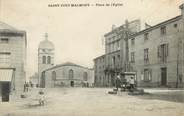 43 Haute Loire CPA FRANCE 43 " St Just Malmont, Place de l'Eglise"