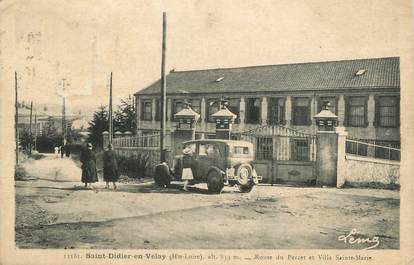 CPA FRANCE 43 " St Didier en Velay, Route du Percet et Villa Ste Marie"