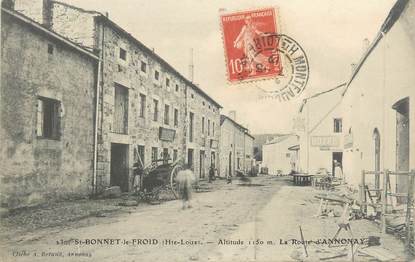 CPA FRANCE 43 " St Bonnet le Froid, Route d'Annonay"