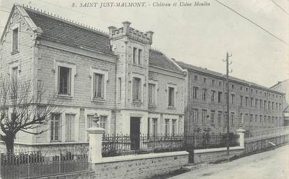 CPA FRANCE 43 " St Just Malmont, Château et Usine Moulin"