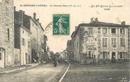 CPA FRANCE 43 " St Georges d'Aurac, La Grande Rue"