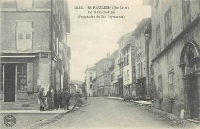 CPA FRANCE 43 " St Paulien, La Grande Rue"