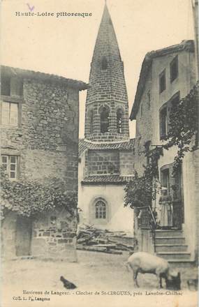 CPA FRANCE 43 " St Cirgues, Le clocher"