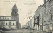 43 Haute Loire CPA FRANCE 43 " St Georges d'Aurac, L'église et la grande rue"