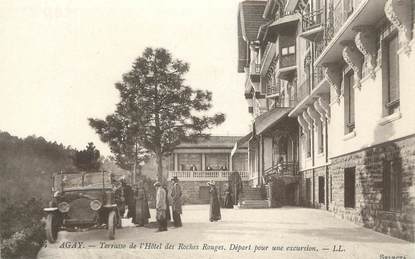 CPA FRANCE 83 " Agay, Terrasse de l'Hôtel des Roches Rouges'