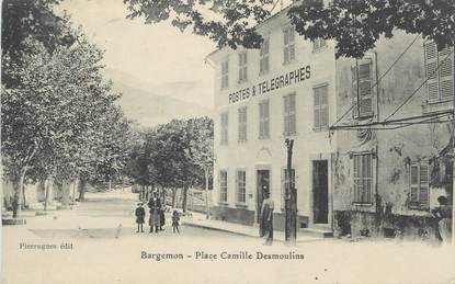 CPA FRANCE 83 " Bargemon, Place Caille Desmoulins"