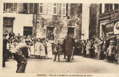 CPA FRANCE 83 " Barjols, Fête de la St Marcel, la bénédiction du boeuf"