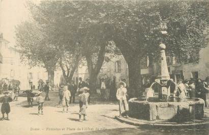 CPA FRANCE 83 " Besse, Fontaine et Place de l'Hôtel de Ville"