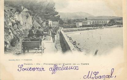 CPA FRANCE 83 " Bandol, Promenade et viaduc de la Reppe"