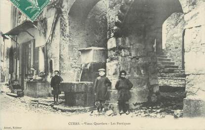 CPA FRANCE 83 " Cuers, Vieux quartiers , les portiques"