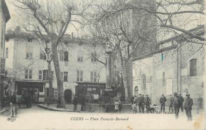CPA FRANCE 83 " Cuers, Place François Bernard"