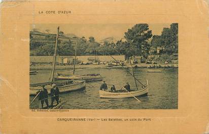 CPA FRANCE 83 " Carqueiranne, Un coin du Port des Salettes"