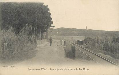 CPA FRANCE 83 " Cavalaire, Les 2 ponts et collines de la Croix"