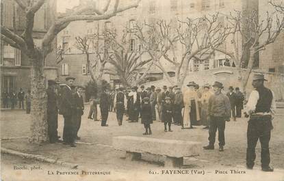 CPA FRANCE 83 " Fayence, Place Thiers"