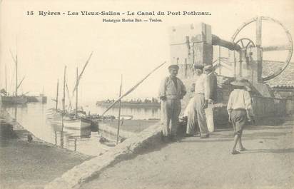 CPA FRANCE 83 "Hyères, Les vieux Salins, le Canal du Port Pothuau"