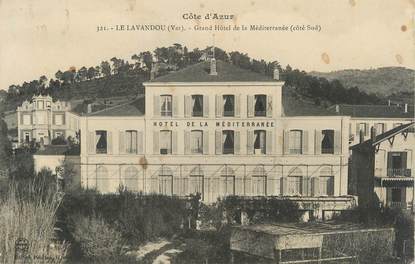 CPA FRANCE 83 "Le Lavandou, Le Grand Hôtel de la Méditerranée"