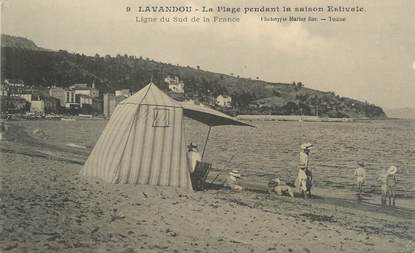 CPA FRANCE 83 "Le Lavandou, La plage"